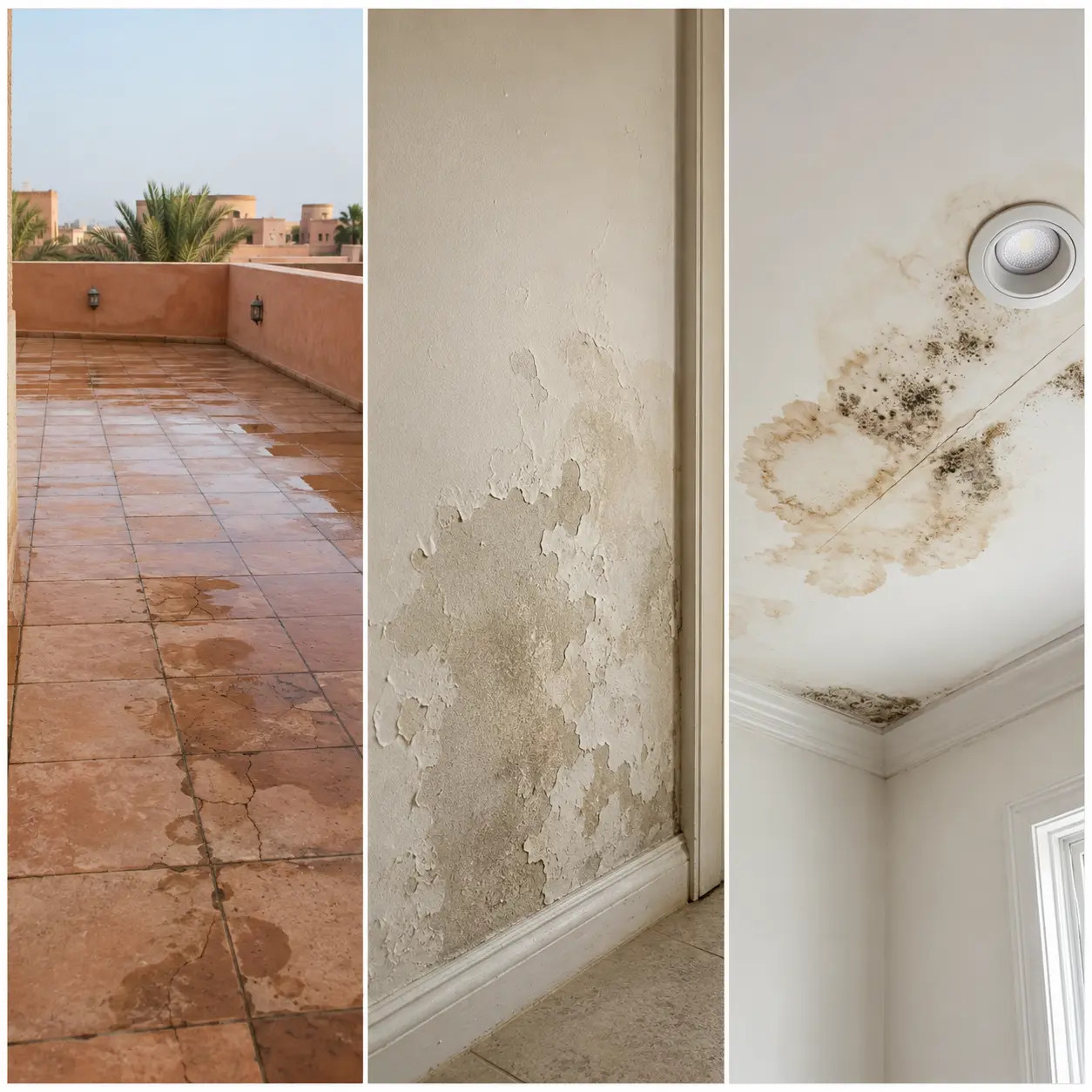 étanchéité terrasse maroc et infiltration d'eau